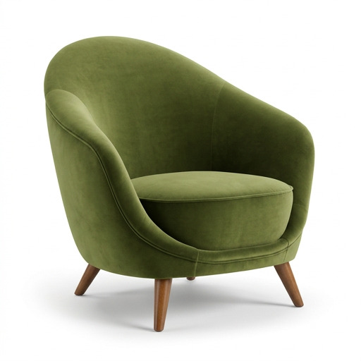 Vegas armchair in Velluti kaki – Marie’s Corner ex-display at MC Circle