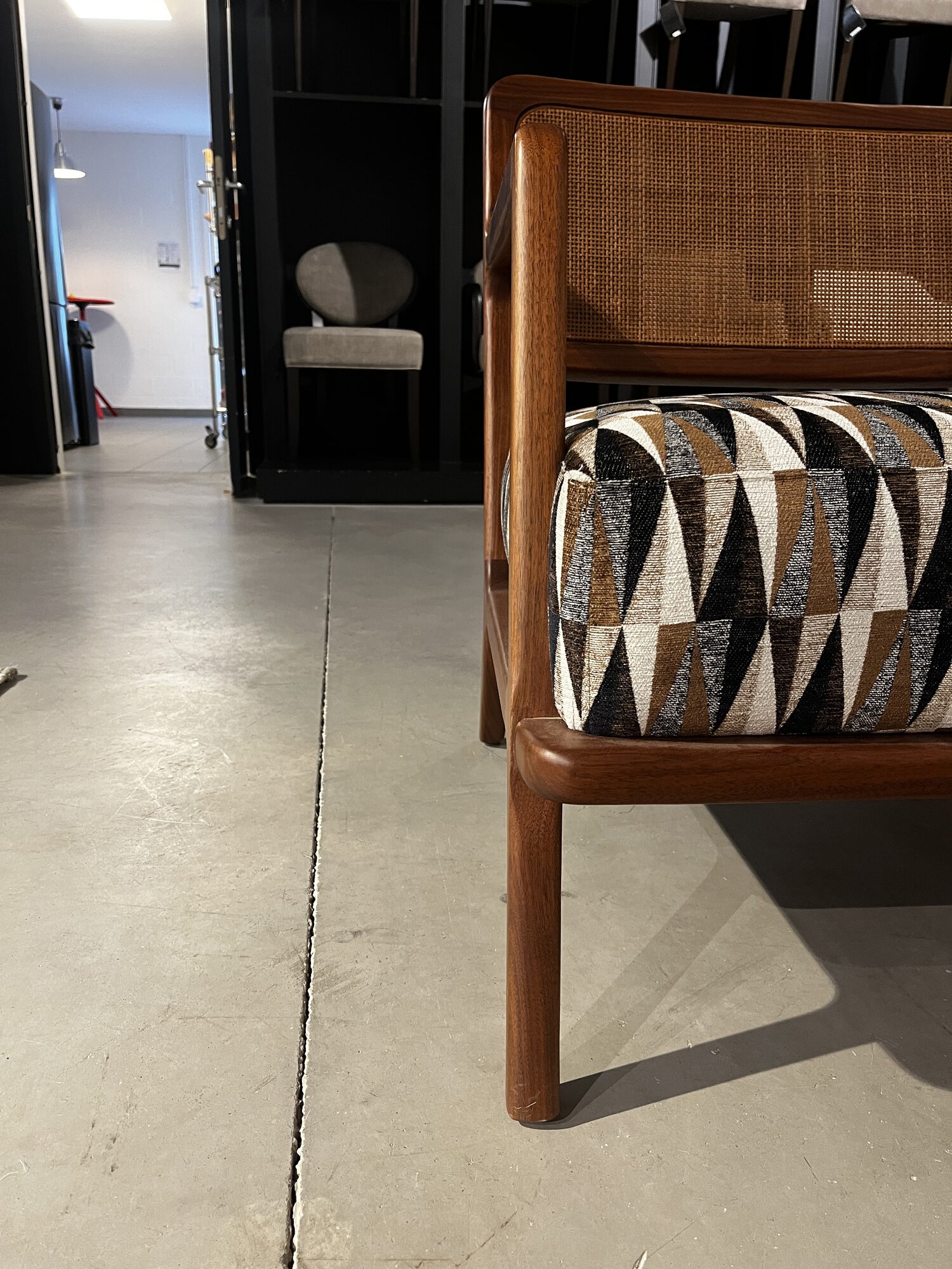 Ashton walnut armchair in Peak/79 – Marie’s Corner ex-display at MC Circle